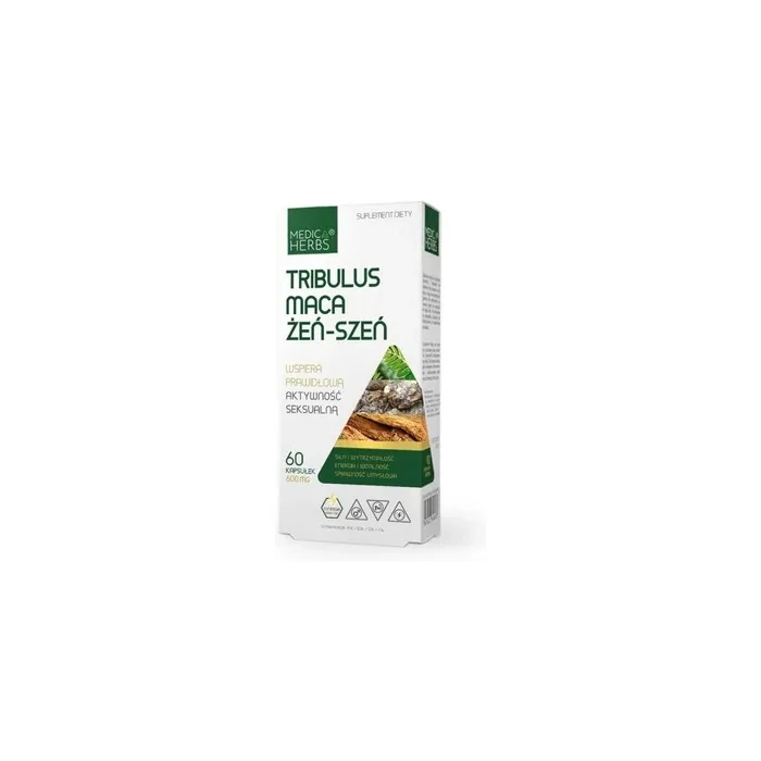 Medica Herbs Tribulus Maca Ginseng 60 Capsules
