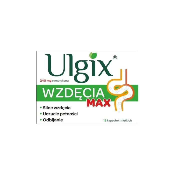 Ulgix Bloating Max Capsules For Bloating And Digestive Problems 15 Pieces