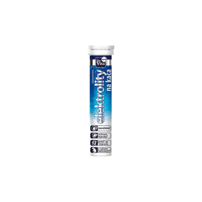 Dr Vita Electrolytes For Hangover Dietary Supplement - 20 Effervescent Tablets
