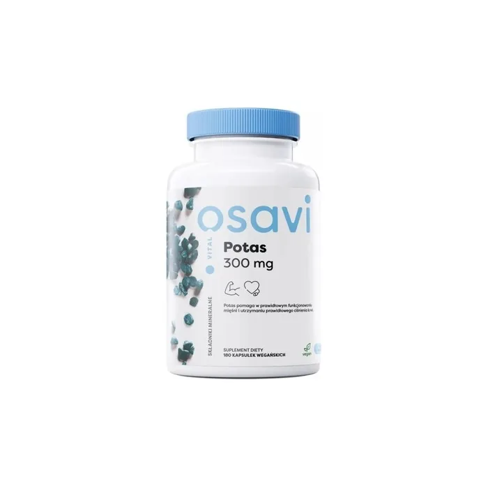 Osavivital Potassium 300mg Dietary Supplement 180 Capsules For Nervous System Support