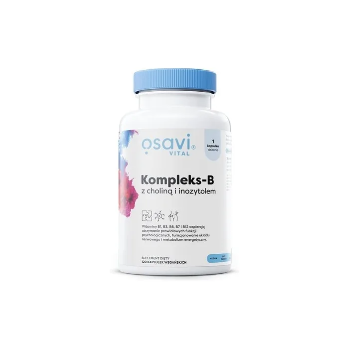 Osavi Complex B with Choline and Inositol 120 Vegan Capsules
