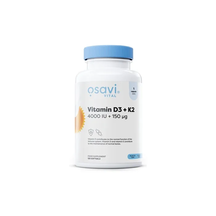 OSAVI Vitamin D3 + K2 4000 IU + 150 mcg - 120 Softgels