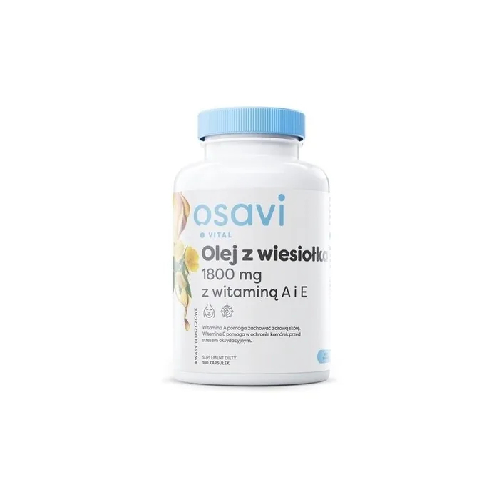 Oenothera Oil with Vitamins A and E 1800mg 180 Capsules
