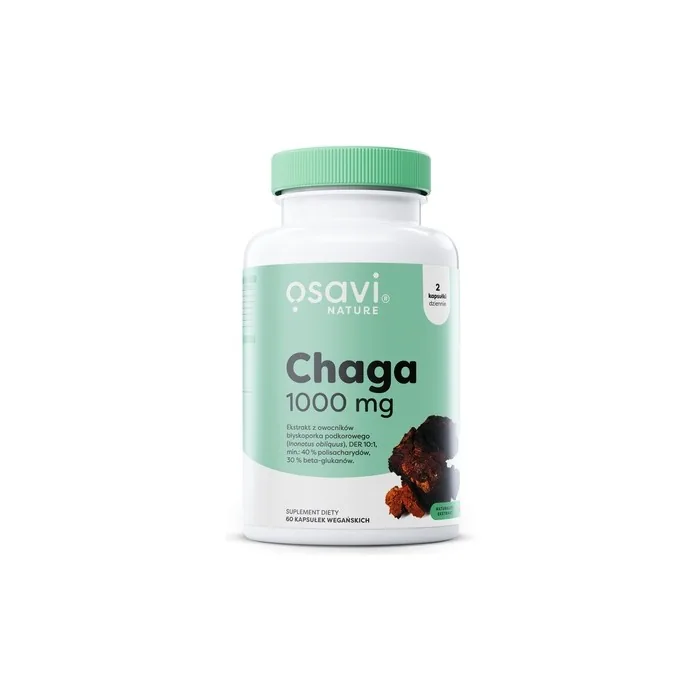 Osavi Chaga Mushroom Extract 1000mg Vegan Capsules