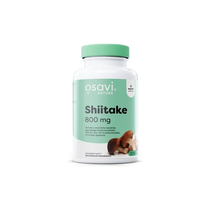 Osavi Shiitake Mushroom Supplement 800mg 120 Vegan Capsules