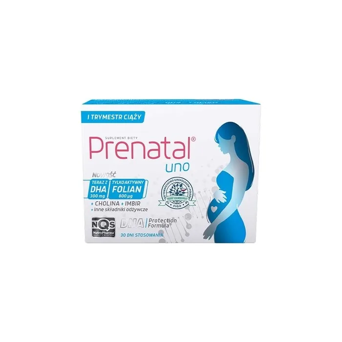 Nutropharma Prenatal Uno 30 Capsules Of Vitamin And Mineral Supplements With Dha