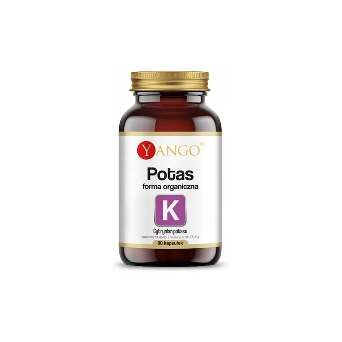 Yango Organic Potassium 90 Capsules Essential Mineral Supplement