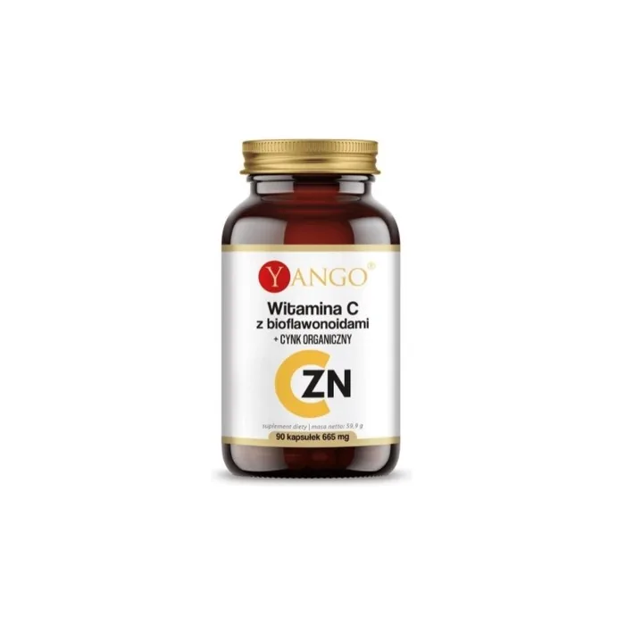 Yango Vitamin C With Bioflavonoids And Organic Zinc, 90 Capsules - Long Term Support