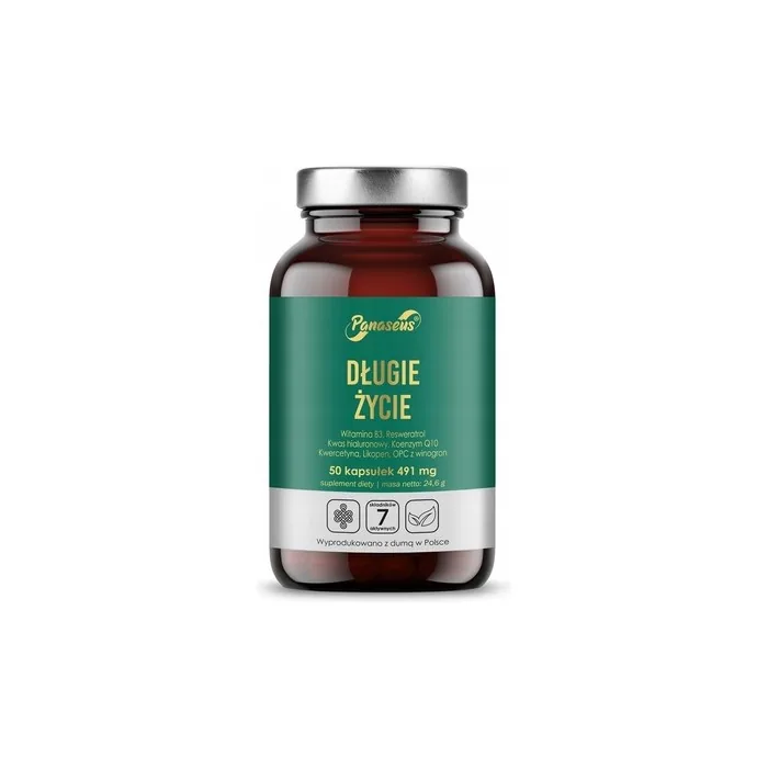Panaseus Long Life Dietary Supplement 50 Capsules
