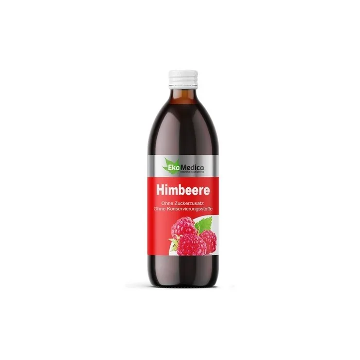 EkaMedica Raspberry Dietary Supplement Raspberry Juice - Naturally Pure Juice - No Added Sugar Preservatives Fragrances 1000ml