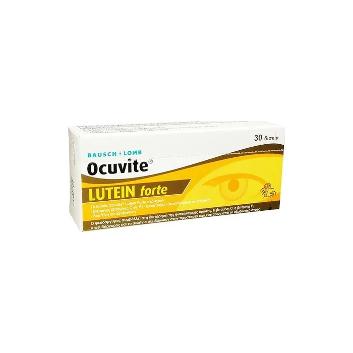 Bausch & Lomb Ocuvite Lutein Forte Dietary Supplement For Eye Health 30 Tablets