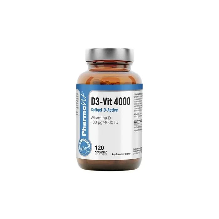 Pharmovit D3-Vit 4000 Iu Dietary Supplement - 120 Capsules