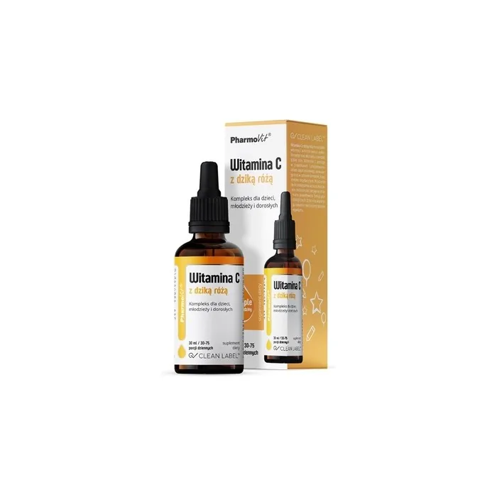 Pharmovit Vitamin C With Wild Rose Dietary Supplement In Drops 30ml