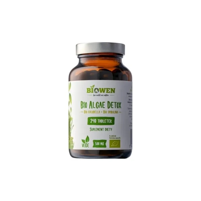 Biowen Organic Algae Detox Chlorella Spirulina 500mg 240 Tablets