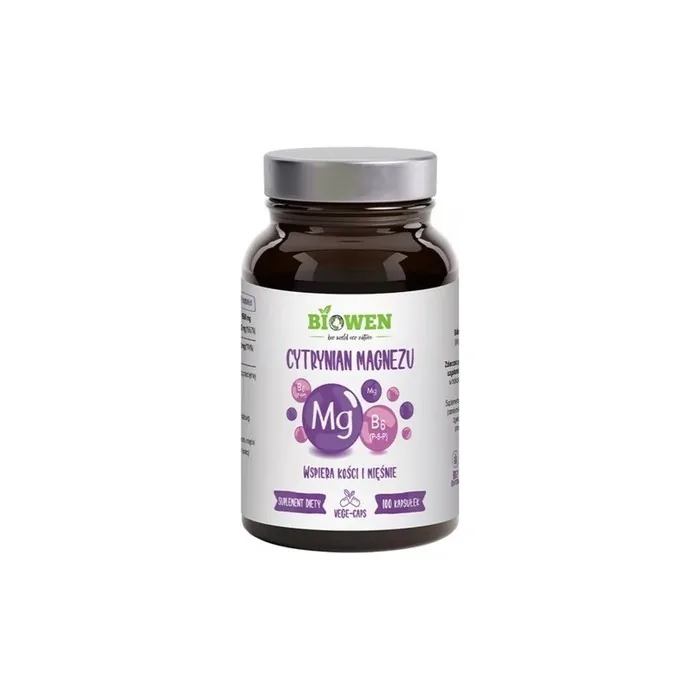 Biowen Magnesium Citrate with Vitamin B6 P-5-P 100 Capsules