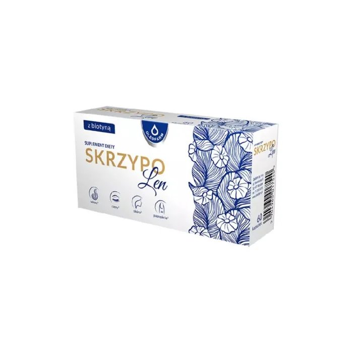 SKRZYPOLEN Horsetail Biotin Flax Zinc Taurine - Hair Skin Nails 60 Capsules