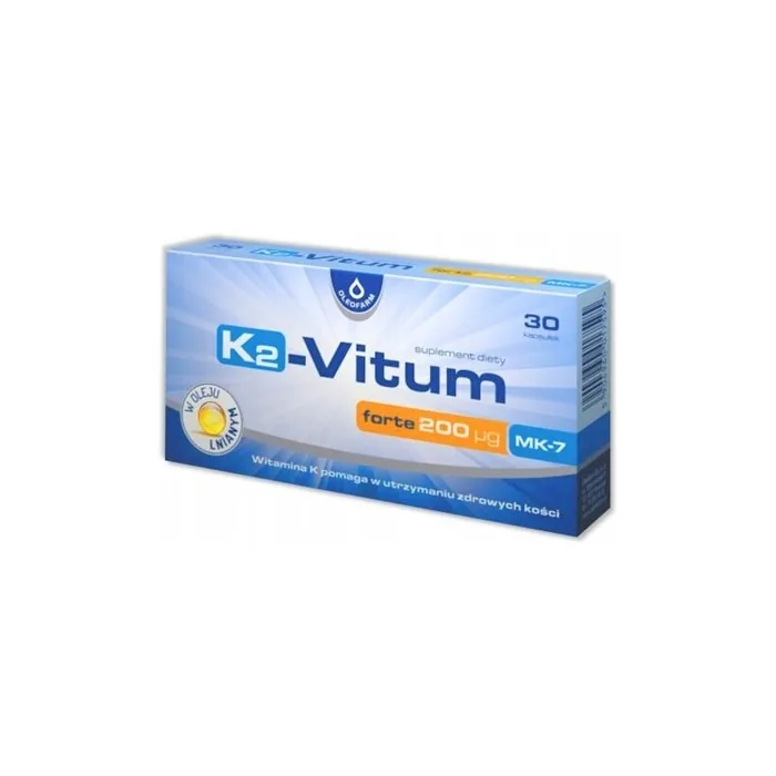 K2 Vitum Forte 200g Dietary Supplement for Healthy Bones 30 Capsules