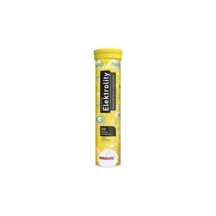 Walmark Electrolytes Dietary Supplement Lemon Flavor 20 Effervescent Tablets