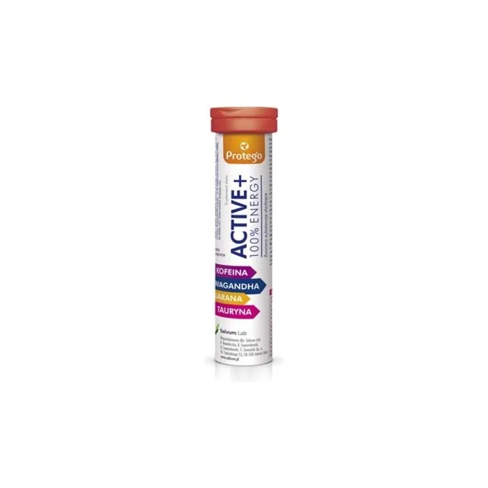 Protego Active 100 Energy Effervescent Tablets 20 Tablets
