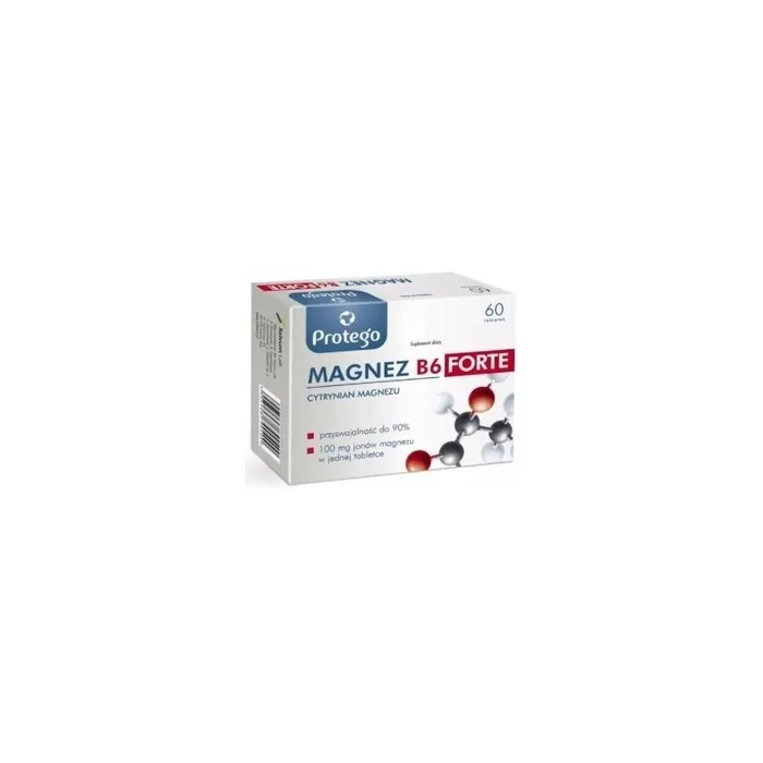 Protego Magnesium B6 Forte 60 Tablets Essential Magnesium Supplement