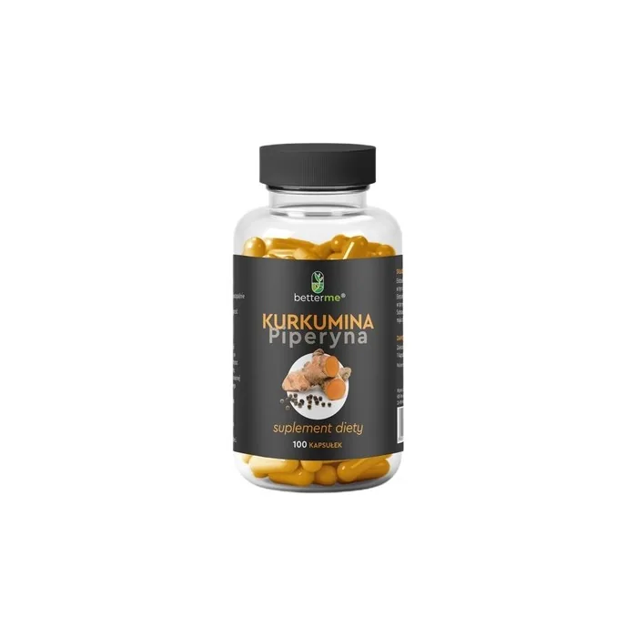 Betterme Curcumin And Piperine Dietary Supplement 100 Capsules