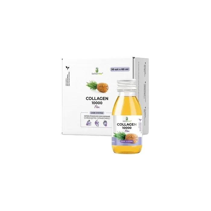 Betterme Collagen 10000 Flex Fish Collagen Drink Dietary Supplement Pineapple 30x60ml