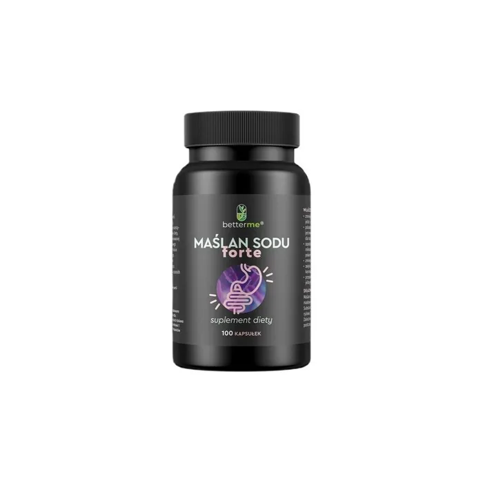 Betterme Sodium Butyrate Forte 770mg Dietary Supplement 100 Capsules