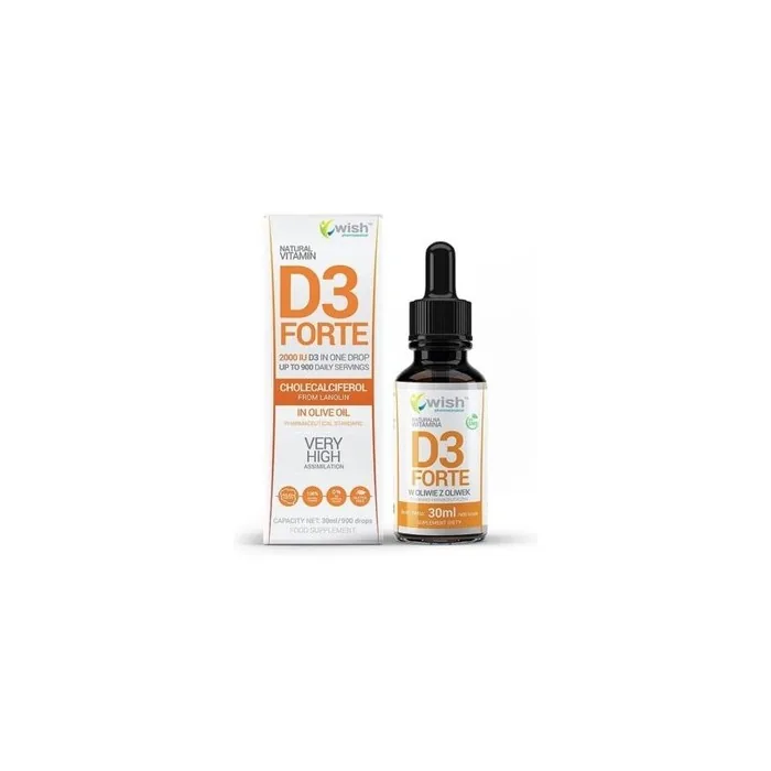 Wish Pharmaceutical Vitamin D3 Forte 2000 IU Drops 30ml
