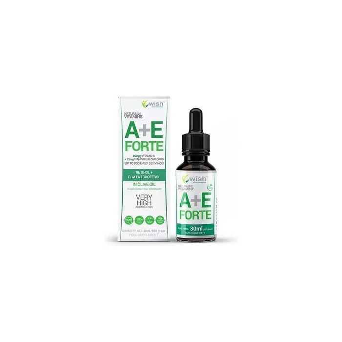 Wish Natural Vitamin A+E Forte Drops 30ml