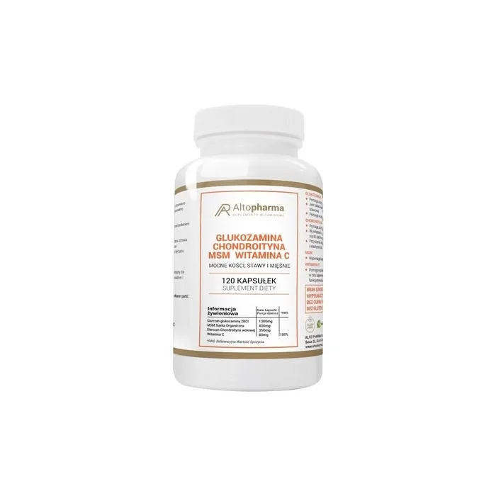 Altopharma Glucosamine + Chondroitin + Msm + Vitamin C Dietary Supplement 120 Capsules