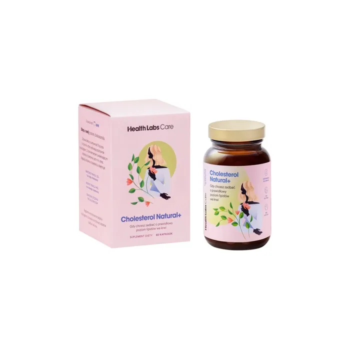 Healthlabs Cholesterol Natural Plus Dietary Supplement For Maintaining Healthy Blood Lipid Levels 60 Capsules