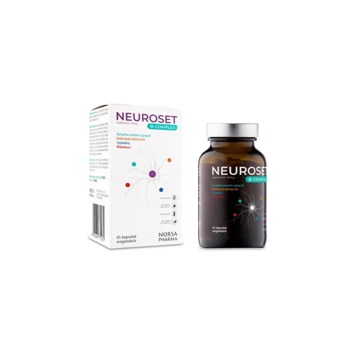 Norsa Pharma Neuroset B-Complex Dietary Supplement 45 Capsules