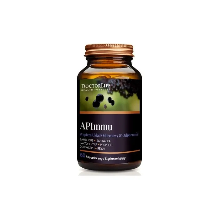 Doctor Life Apimmu Kordyceps Lactoferrin Supports Respiratory System And Immunity Dietary Supplement 60 Capsules