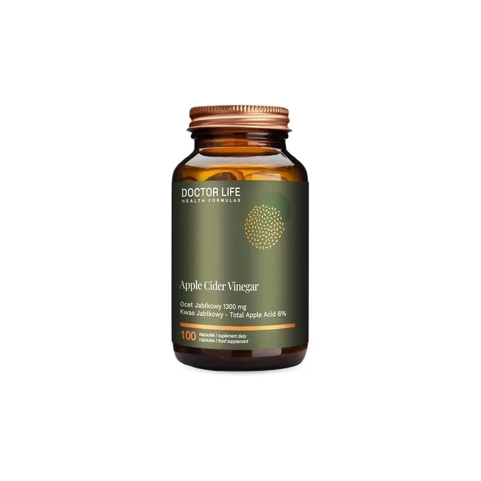 Doctor Life Apple Cider Vinegar 1300mg Dietary Supplement 100 Capsules