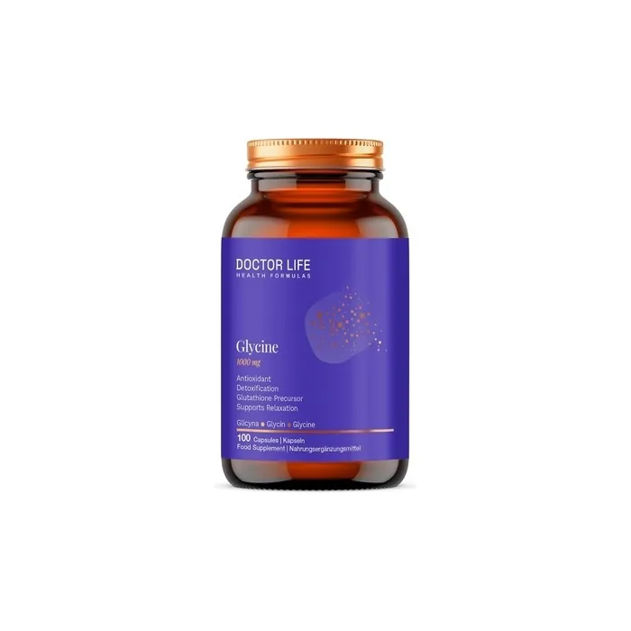 Doctor Life Glycine 1000mg Dietary Supplement 100 Capsules