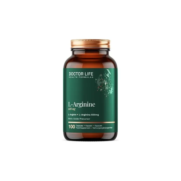 Doctor Life Larginine 600mg Dietary Supplement 100 Capsules