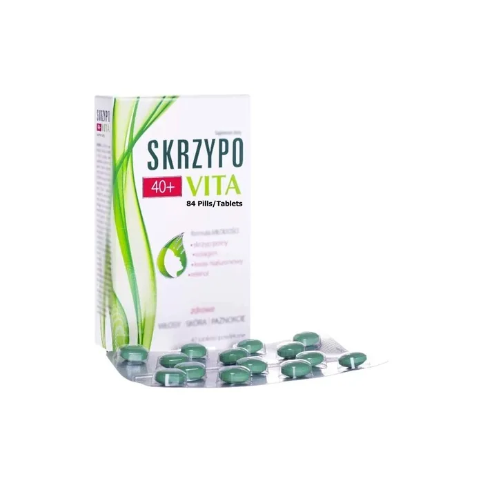 Polpharma Skrzypovita 40+ Biotin Complex 84 Pills Tablets - Made in Poland