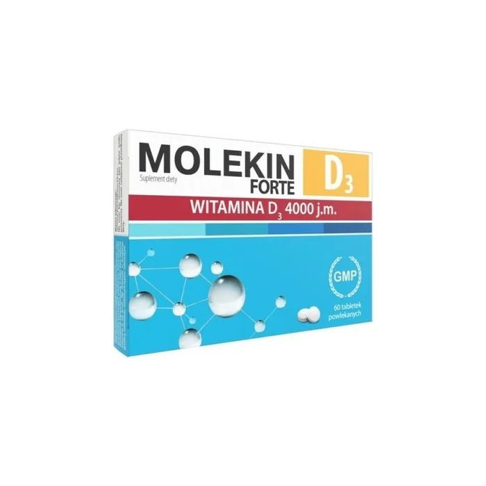 Molekin D3 Forte 60 Tablets 4000 IU Immunity Healthy Bones and Teeth