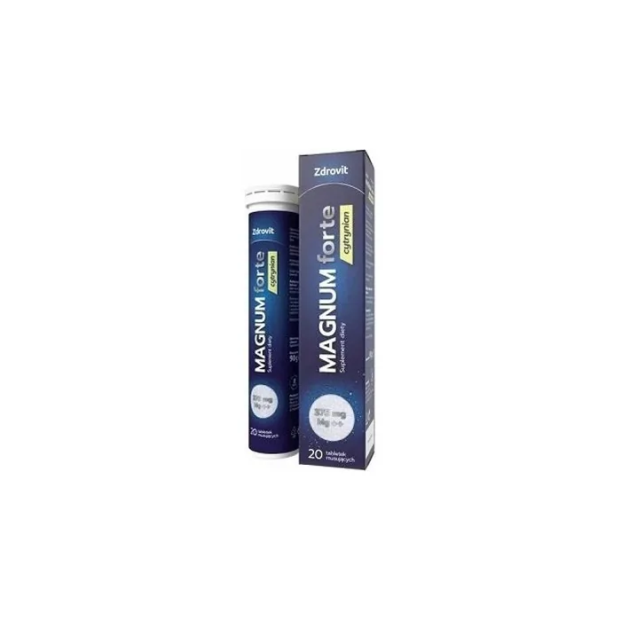 Zdrovit Magnum Forte Highstrength Effervescent Tablets 20 Tablets