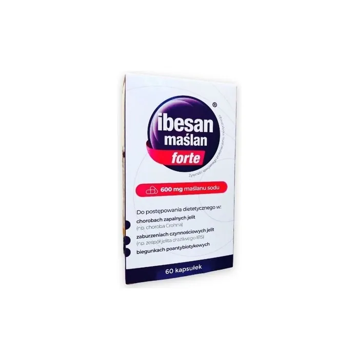 Ibesan Forte Sodium Butyrate Supplement For Irritable Bowel Syndrome 60 Capsules