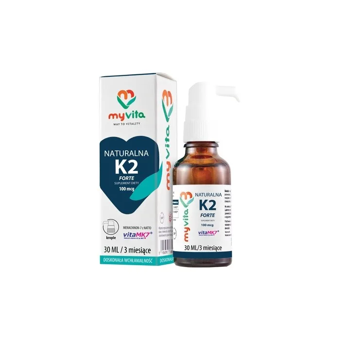 Myvita Natural Vitamin K2 Mk7 Drops 30ml Long Term