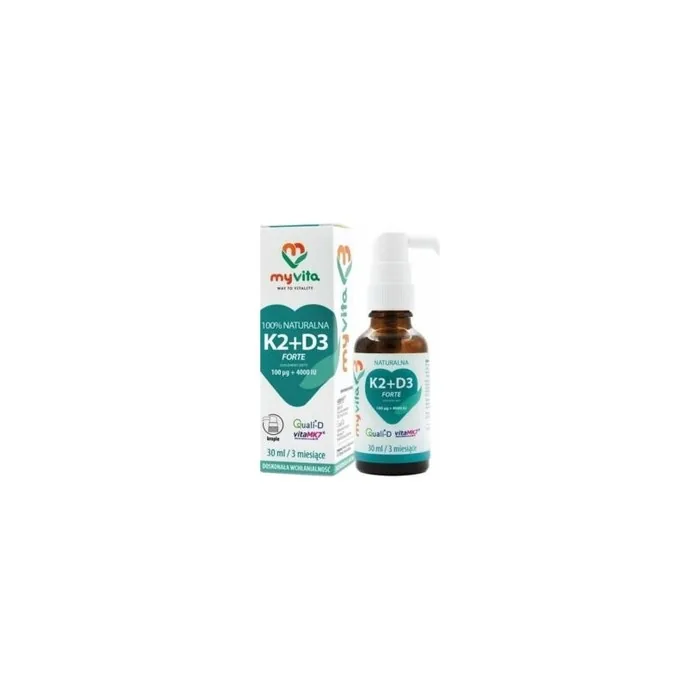Vitamin K2 MK-7 + D3 Forte Liquid Drops 30ml MyVita