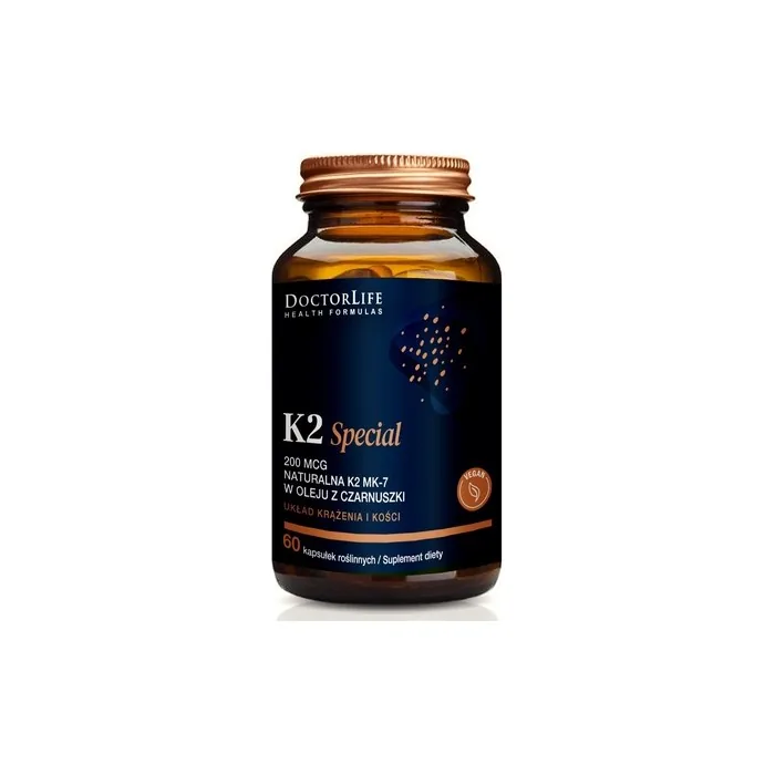 Doctor Lifek2 Organic Coconut Oil Natural K2 Mk7 Dietary Supplement 60 Capsules