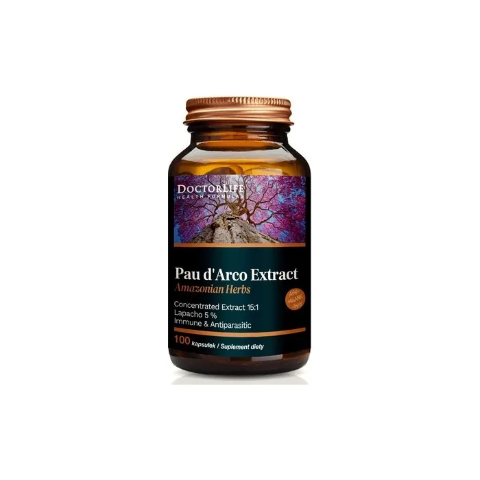 Doctor Life Pau Darco Extract Inner Bark Extract 3750mg Dietary Supplement 90 Capsules