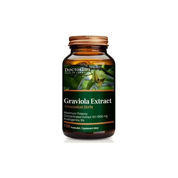 Doctor Life Graviola Extract 4500mg Dietary Supplement 90 Capsules