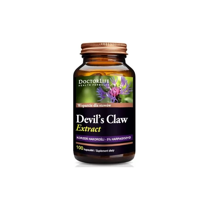 Doctor Life Devils Claw Extract 500mg Dietary Supplement 100 Capsules