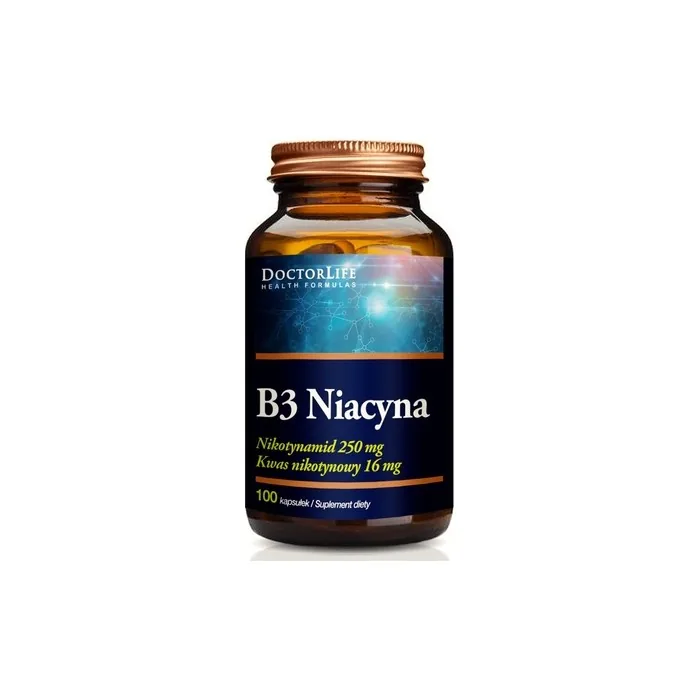 Doctor Life Niacinamide Vitamin B3 500mg Dietary Supplement 100 Capsules