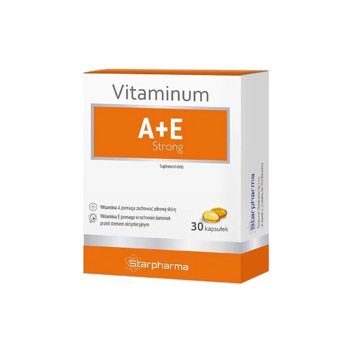 Starpharma Vitamin A + E Strong Dietary Supplement Supports Immune System 30 Capsules
