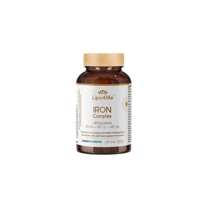 Lipo4me Iron Complex Iron In Capsules Dietary Supplement 60 Capsules