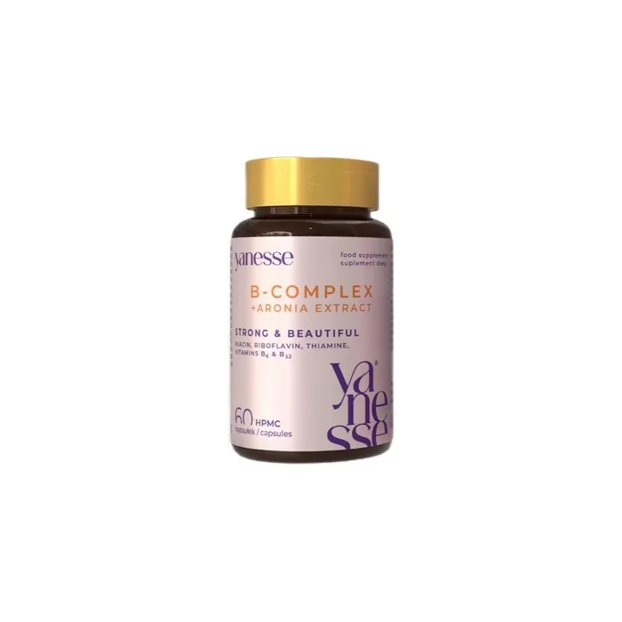 Yanesse B Complex B Vitamin Complex With Aronia Dietary Supplement 60 Capsules